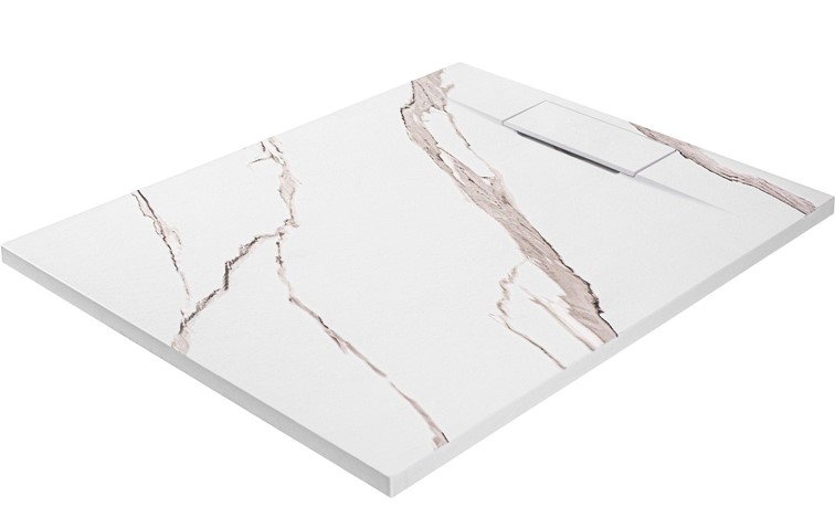 Brodzik Prysznicowy BAZALT CARRARA 90x120 Biały