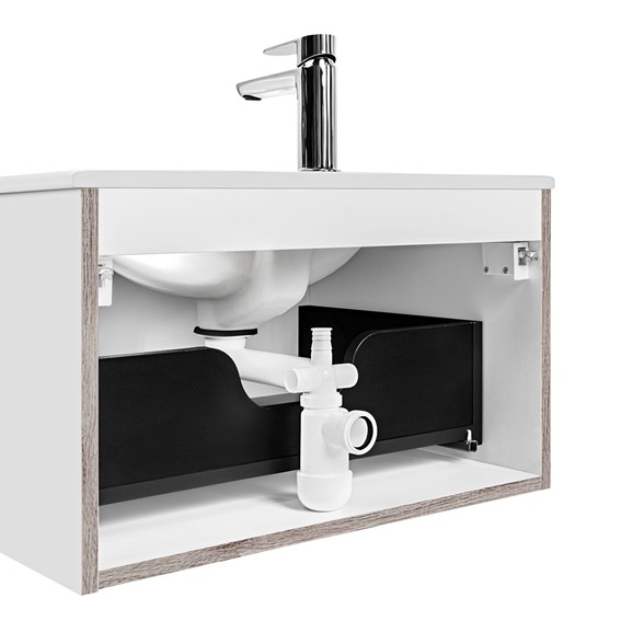 Syfon Umywalkowy PRELOC 400 Srebrny