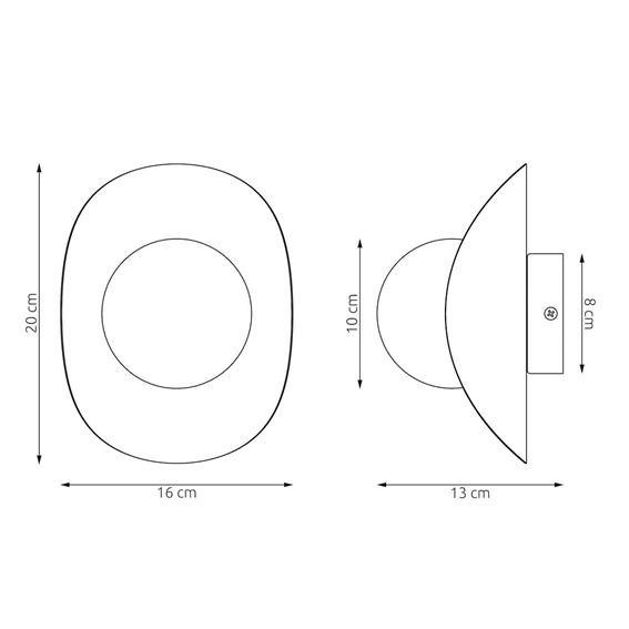 Kinkiet FIERO M K1 Szary