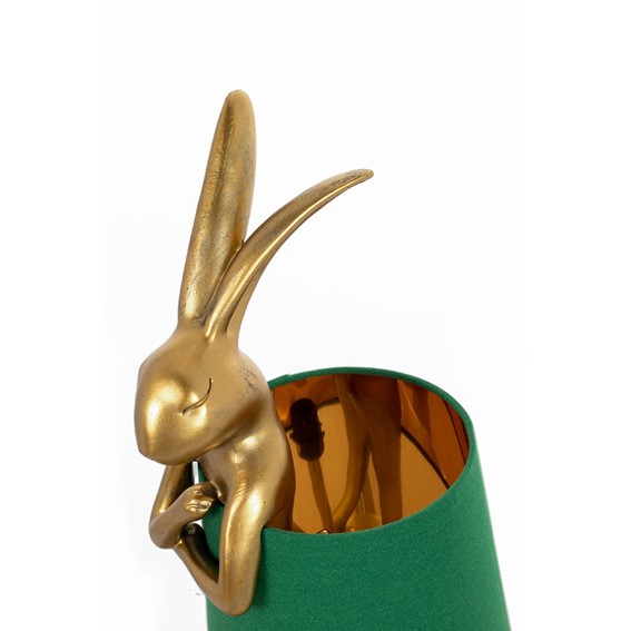 Lampa Stołowa RABBIT 68cm Złoty/Zielony