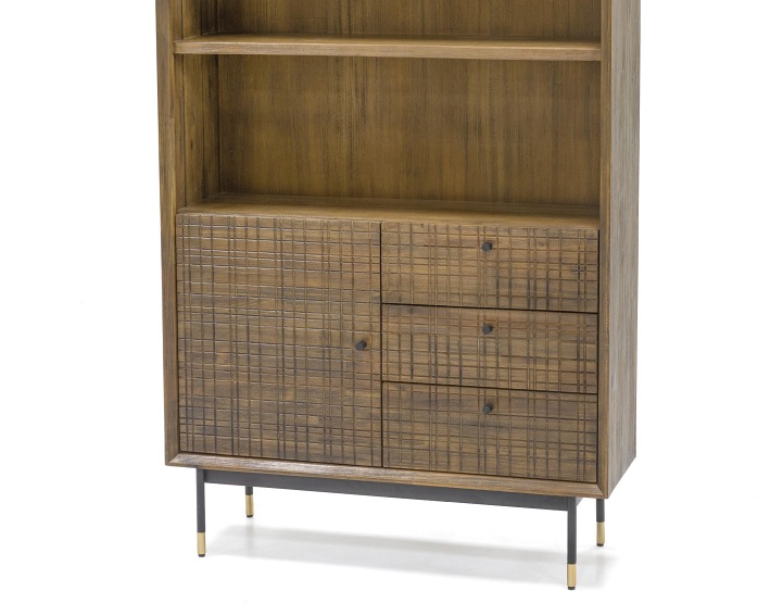 Regał Maze L02 35x100x190 Brązowy