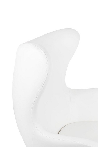 Fotel EGG Szeroki PU Biały