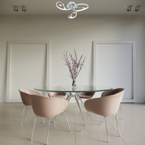 Lampa Sufitowa NATALIE 3 Chromowany