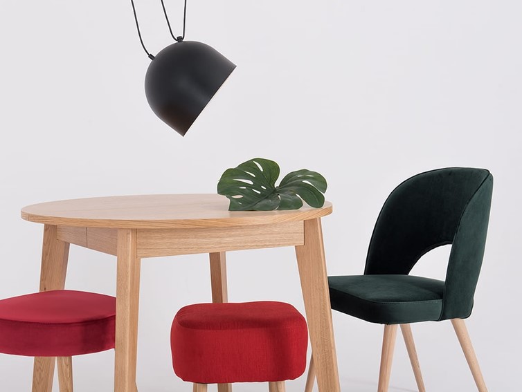 Taboret KIKO Soczysta Żurawina/Naturalny