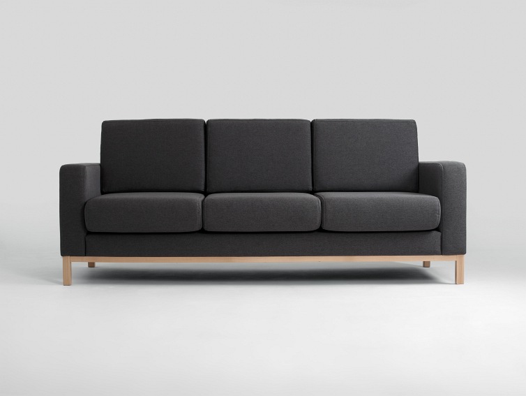 Sofa Rozkładana 3 os. Scandic 215x82x90 Karbon/Naturalny