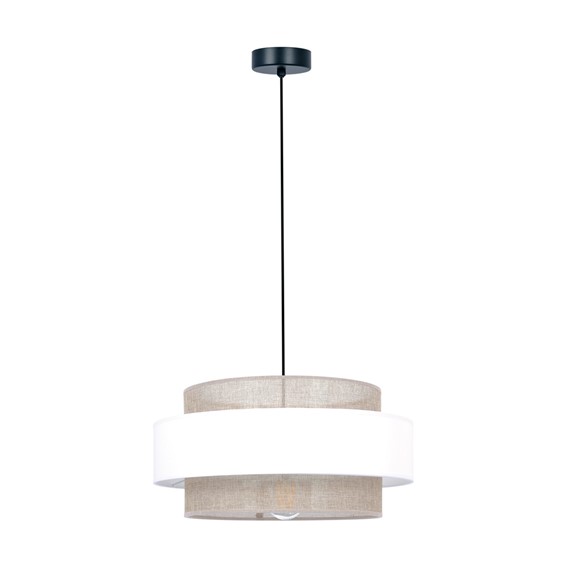 Lampa Wisząca CEZAR K-5271 Biały/Beżowy