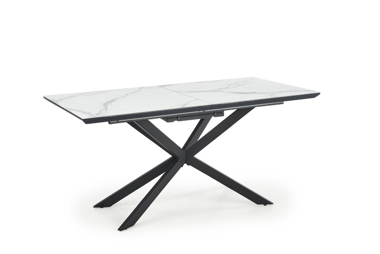 Stół Rozkładany DIESEL (200-160)x90 Biały/Czarny