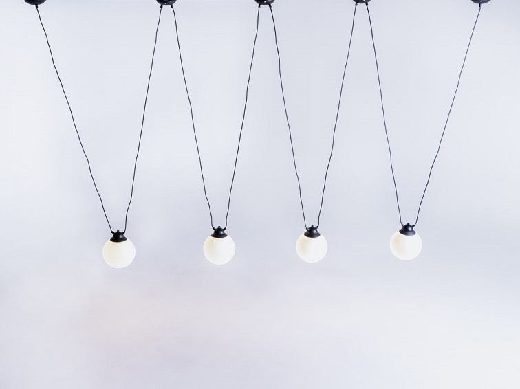 Lampa Wisząca GLASS 4 Czarny