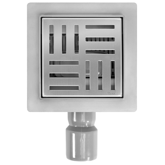 Odpływ CROSS 120X120 Stal Szczotkowana