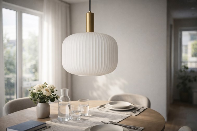 Lampa Wisząca FABIO K-5870 Czarny/Złoty/Biały