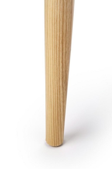 Krzesło KENNEDY Naturalne Jesion/Ekoskóra