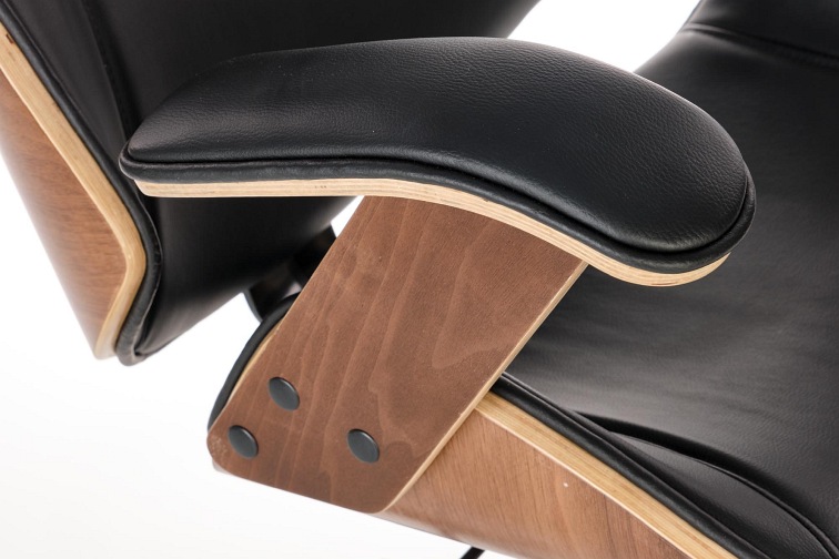 Fotel Obrotowy Ignazio 70x62x119 Orzech/Czarny