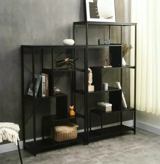 Regał NET A Czarny Mat/Czarny