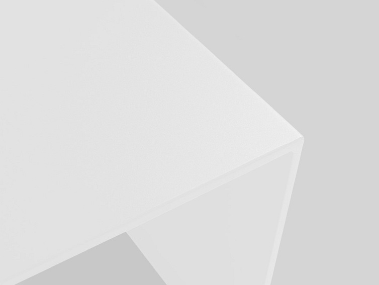 Stół Kawowy 2 Wall Metal 80x80 Biały