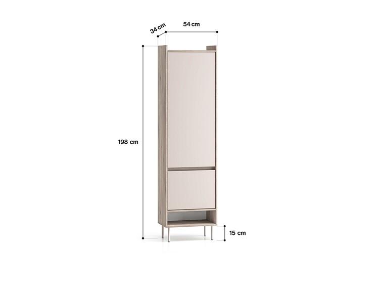 Szafa VOCO 01 Cashmere/Dąb Cremona Terracotta