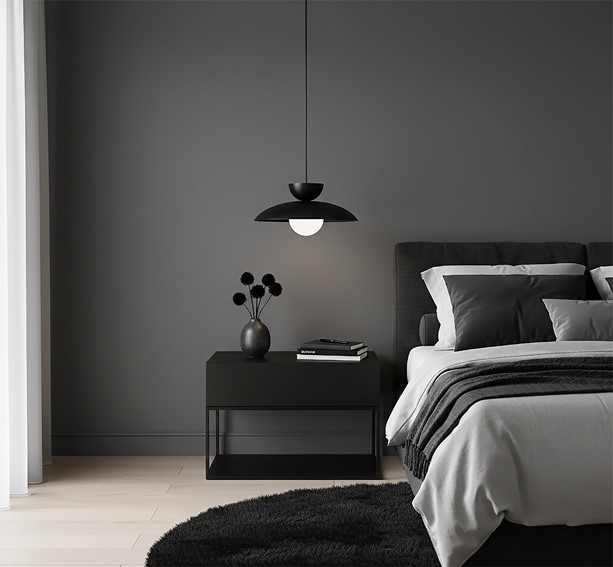 Lampa Wisząca MULAN 1 Czarny