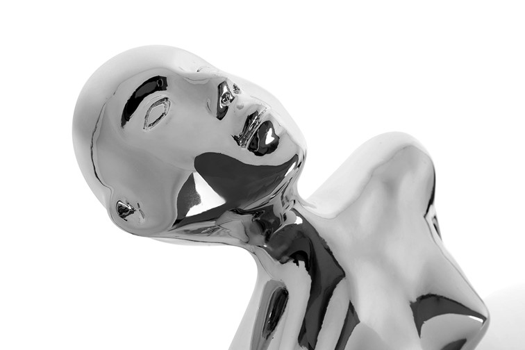 Lampa Podłogowa HUMAN SILVER PREMIUM Srebrny