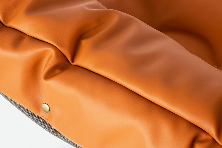 Fotel z Podnóżkiem Arni Low 80x80x92 Pomarańczowy