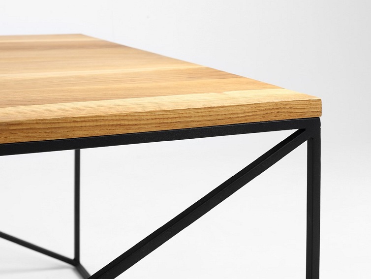 Stół kawowy MEMO SOLID WOOD 100×100