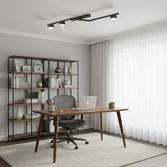 Lampa Sufitowa SKAN 3 Czarny