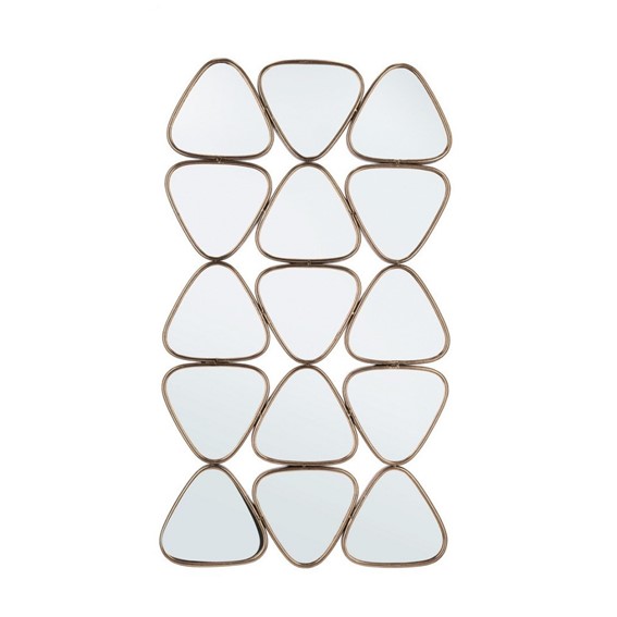 Lustro Ścienne HANIMA 63,5x112 cm Złoty