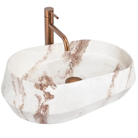 Umywalka Nablatowa ZOE Travo Beżowy