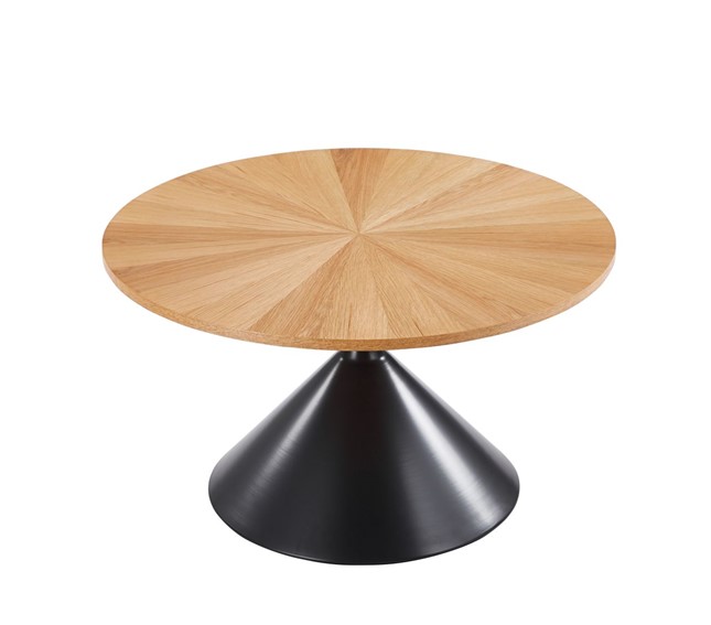 Ława L33-FX fi70 Dąb Naturalny/Czarny