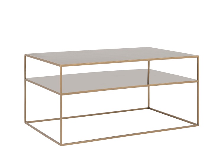 Stół Kawowy Tensio 2 Floor Metal 100x60 Złoty