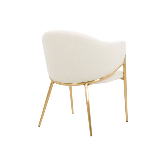 Krzesło MODIG M5-1 Biały/Złoty