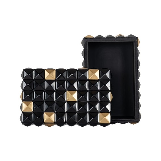 Pojemnik na Biżuterię VELICIA Złoty/Czarny