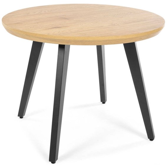 Stół Okrągły BREMA fi100 Dąb/Czarny