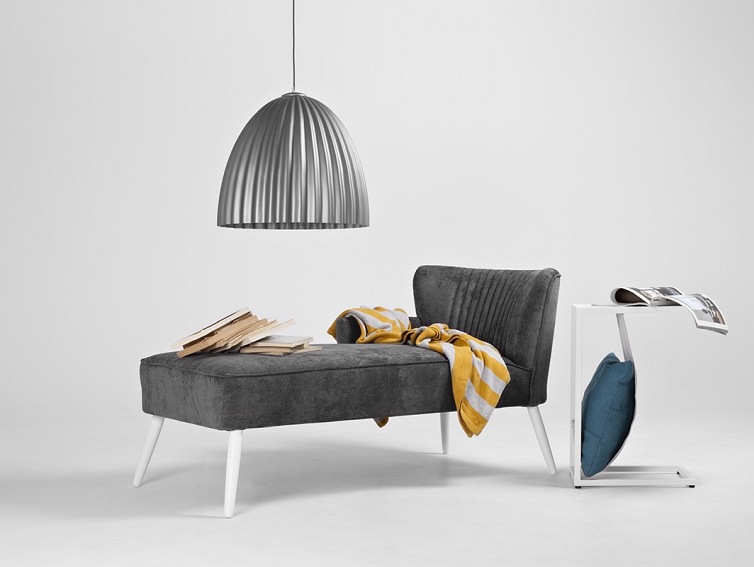 Lampa Wisząca Plissart M 50x41x116 Srebrny