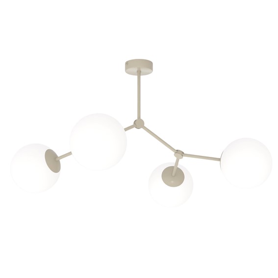 Lampa Sufitowa SPACE 4 Beżowy/Opal