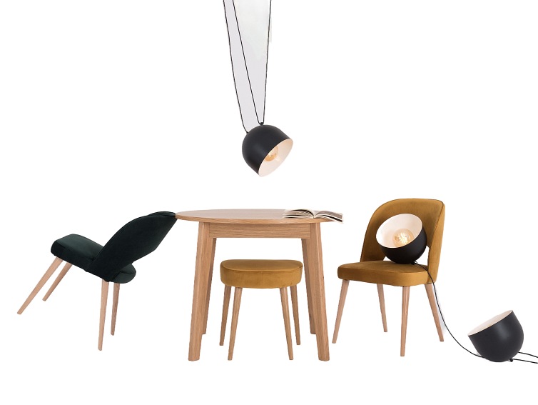 Krzesło Buko 45x50x85 Marakuja/Naturalny