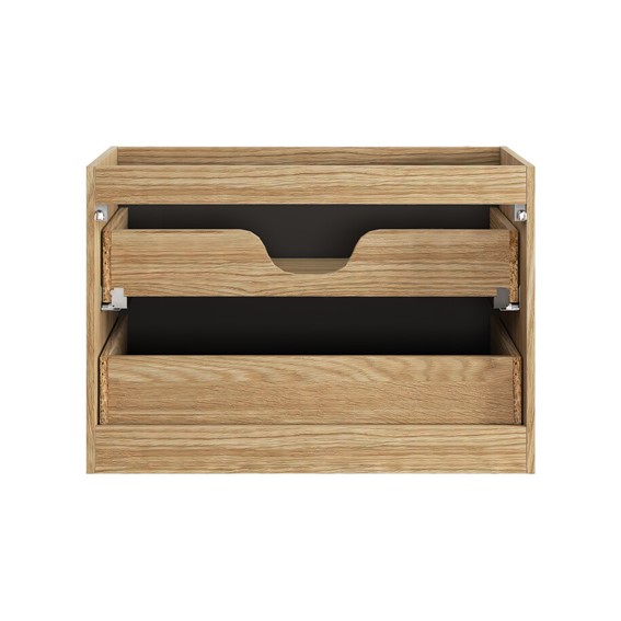 Szafka pod Umywalkę LUXOR Dąb Olejowany/Czarny Mat