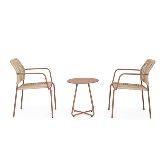 Stolik Ogrodowy JABLE fi45 Czerwony