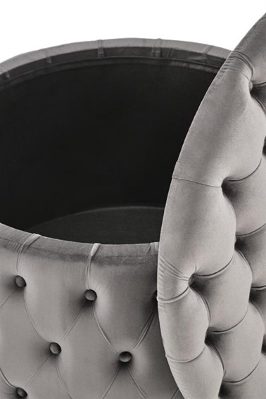 Pufa NUNEZ Popielaty