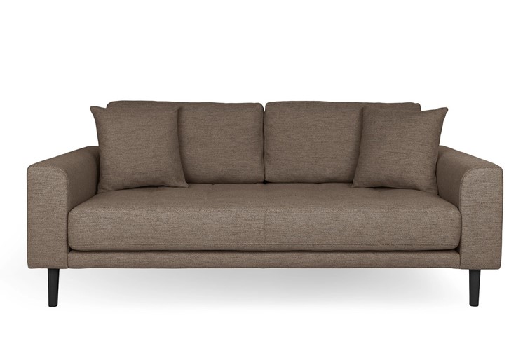 Sofa LIDO 2,5 Brązowy/Czarny