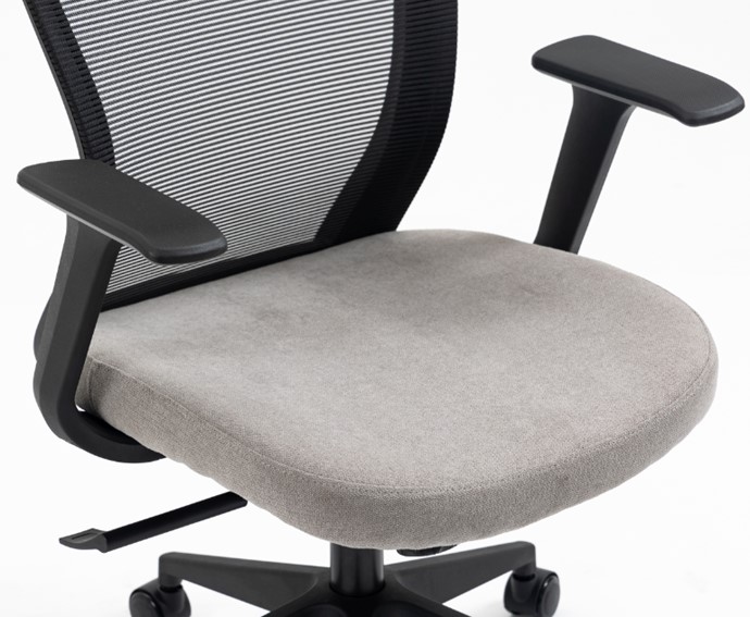 Fotel Obrotowy Q-328H Czarny/Szary