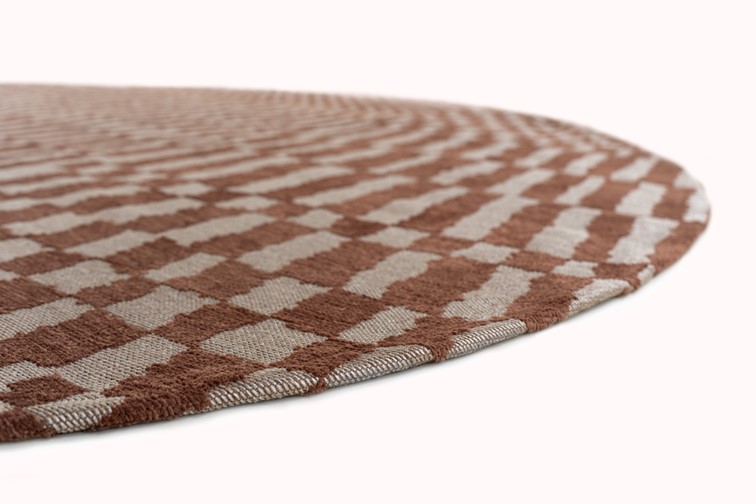 Dywan BERBER Ksar Round 9653 240x240 cm Szary/Brązowy