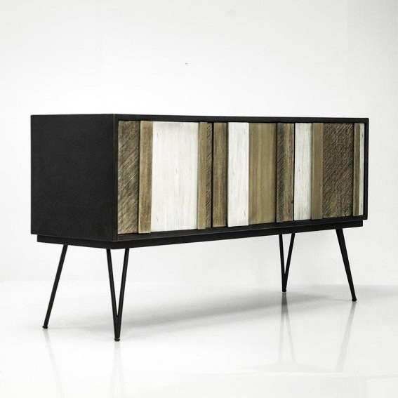 Komoda Adesso D01 45x155x80 Czarny