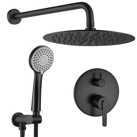 Zestaw Natryskowy Podtynkowy ONTARIO JS-1180 + Box Czarny