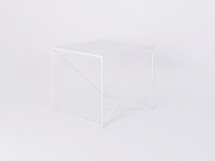 Stolik Memo Metal 50x50x45 Biały