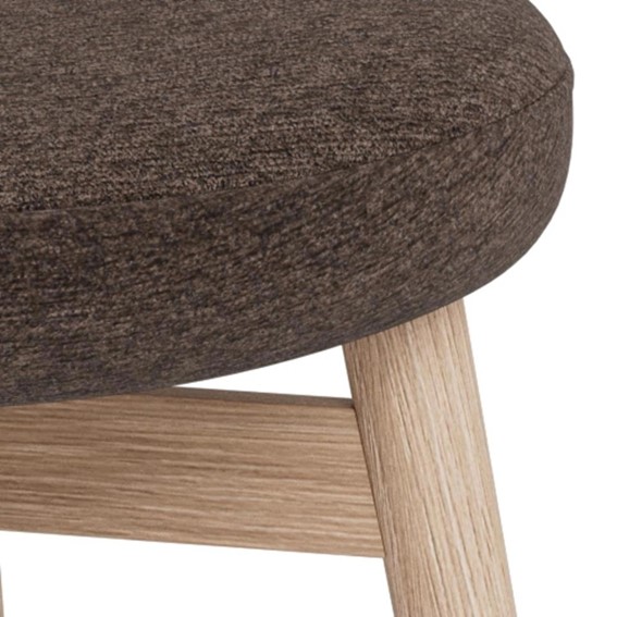 Krzesło JOY Brązowy/Dąb Bielony