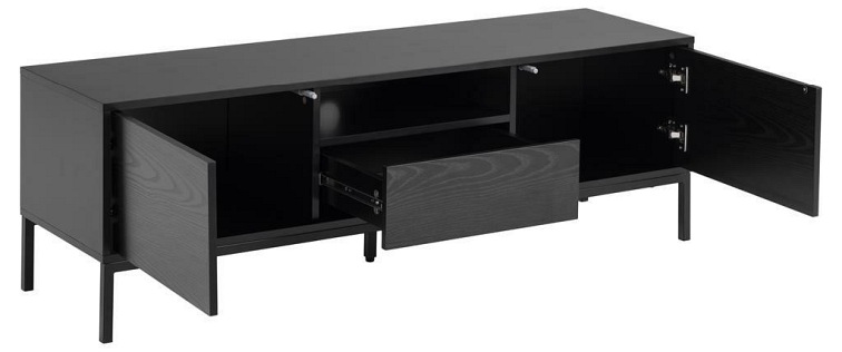 Szafka RTV Seaford 40x140x45 Czarny