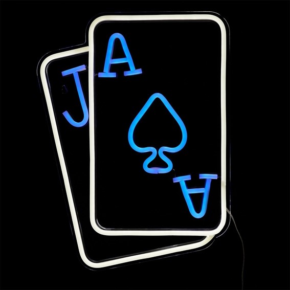 Lampa Karta Neon LED Biały