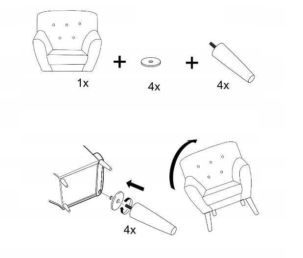 Fotel NORDIC 1 Velvet Buk/Zielony Bluvel 78