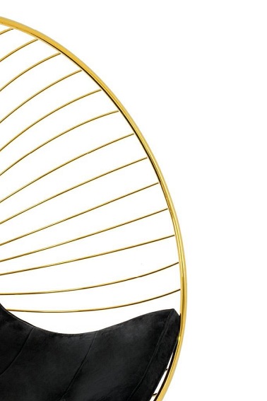 Fotel Wiszący GABBIA Złoty