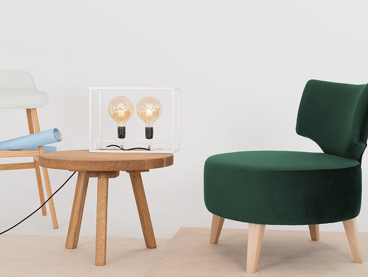 Fotel FLIPPIN Avocado/Naturalny