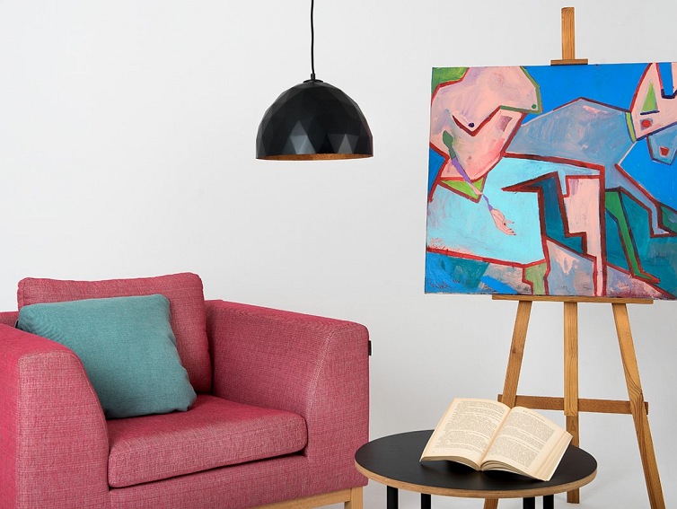 Lampa wisząca LEONARD M – miedziano-czarny